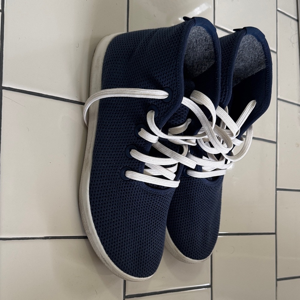 Allbirds Dark Blue High-Top Sneakers